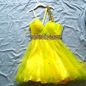 Yellow prom dress